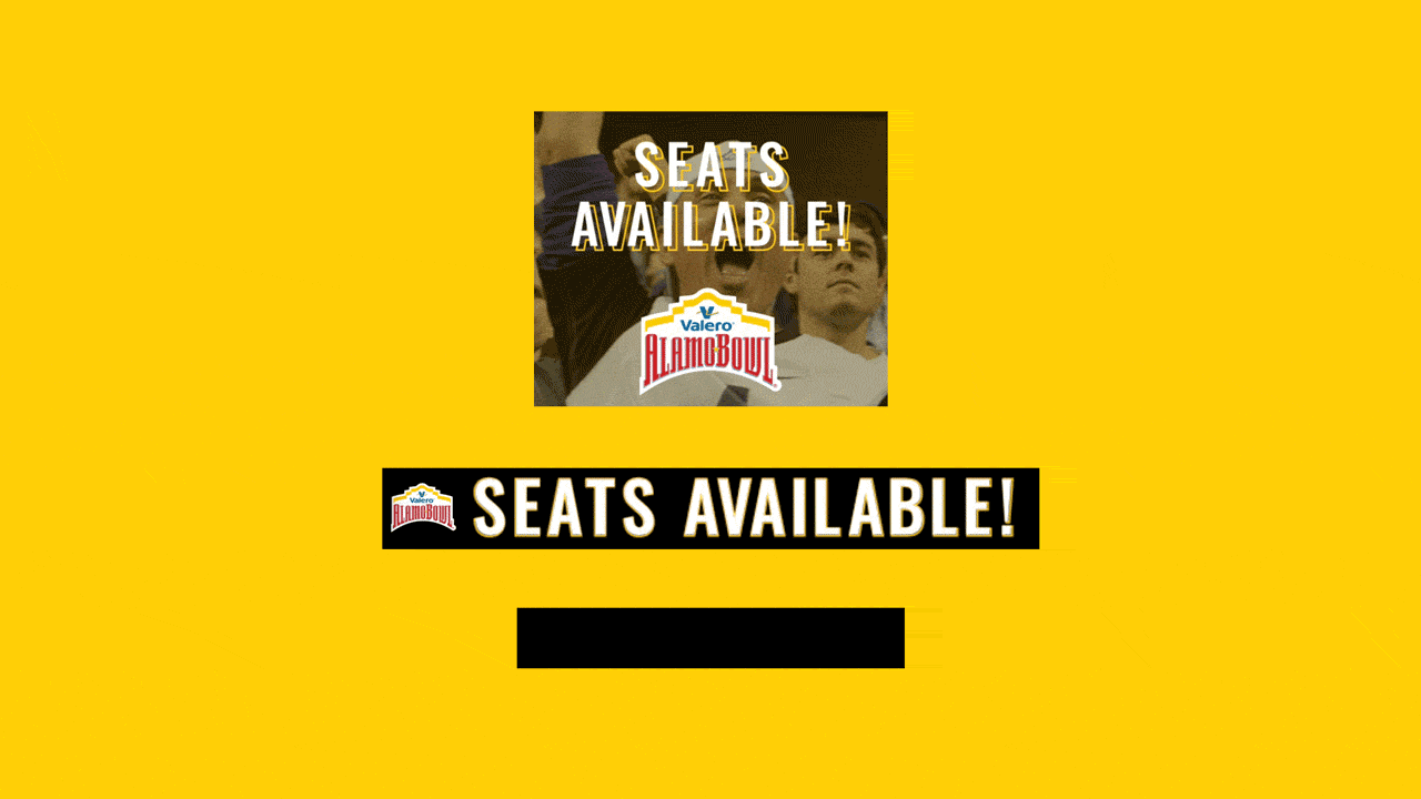 Animated "Seats Available!" display banners