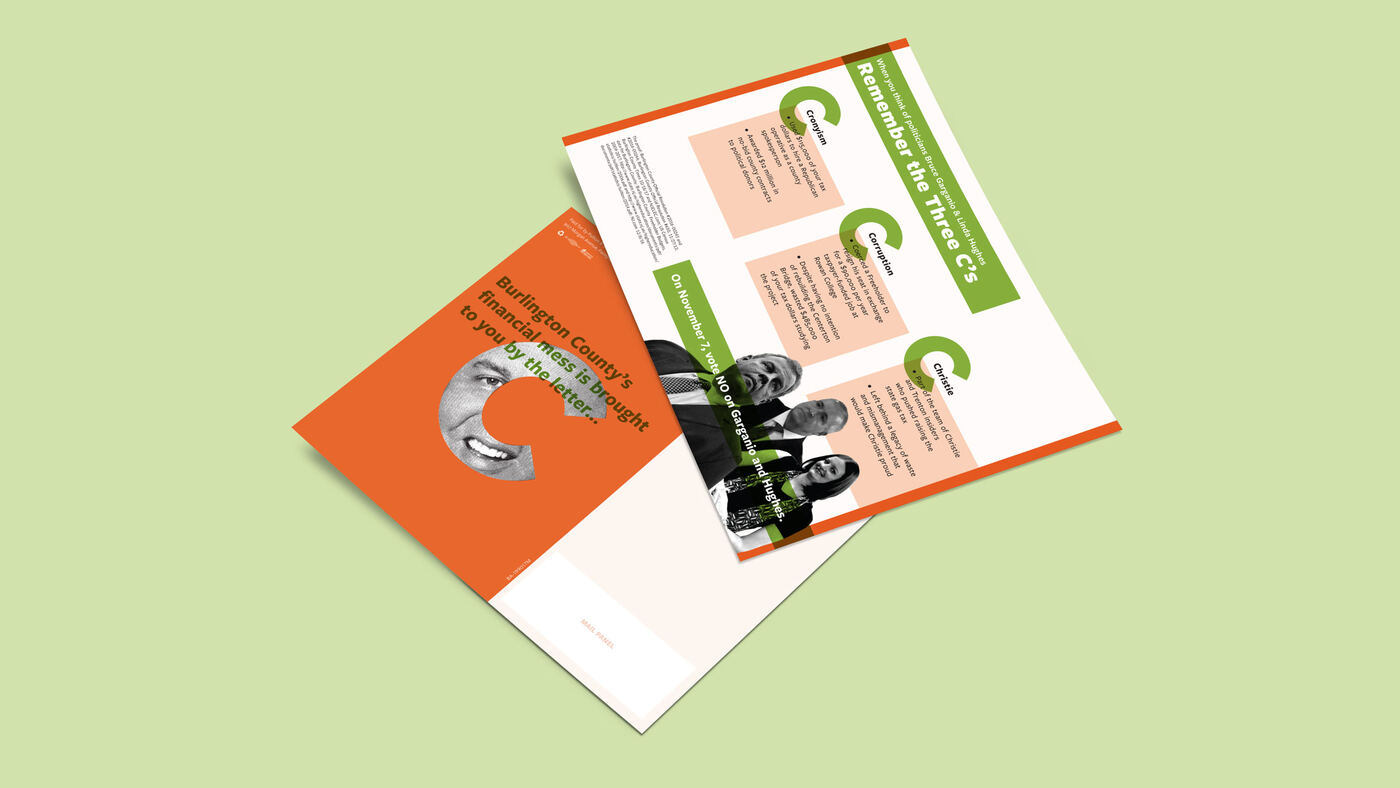 Burlington County "Remember the Three C's" mailers