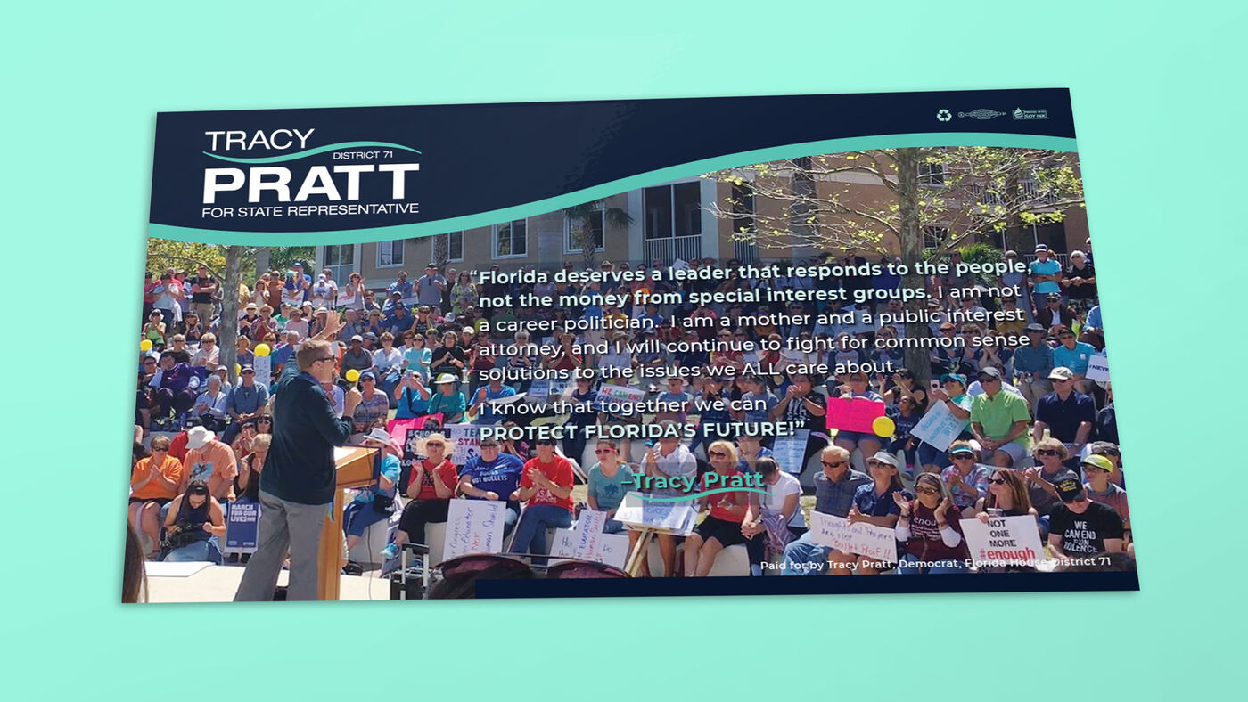 Tracy Pratt for State Representative, District 71 mailer