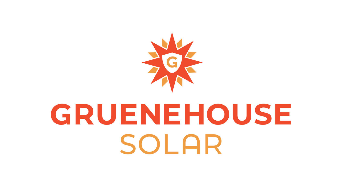 Gruenehouse Solar logo with a sunburst G