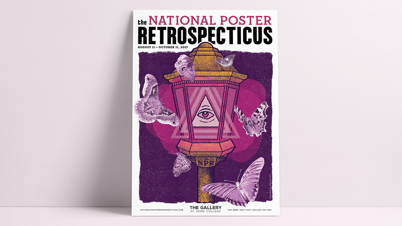 "The National Poster Retrospecticus" exhibition poster