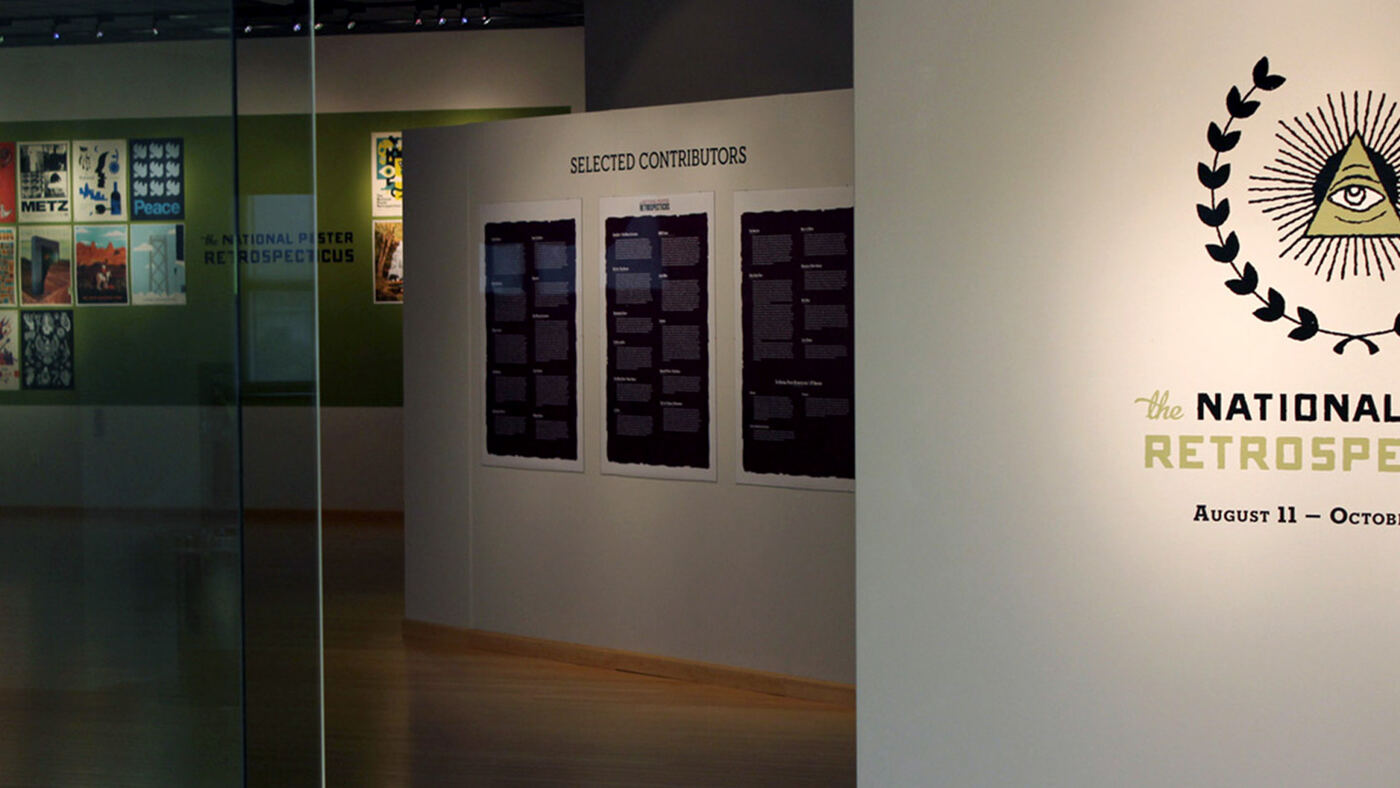 Exhibition entrance at The Gallery at Penn College