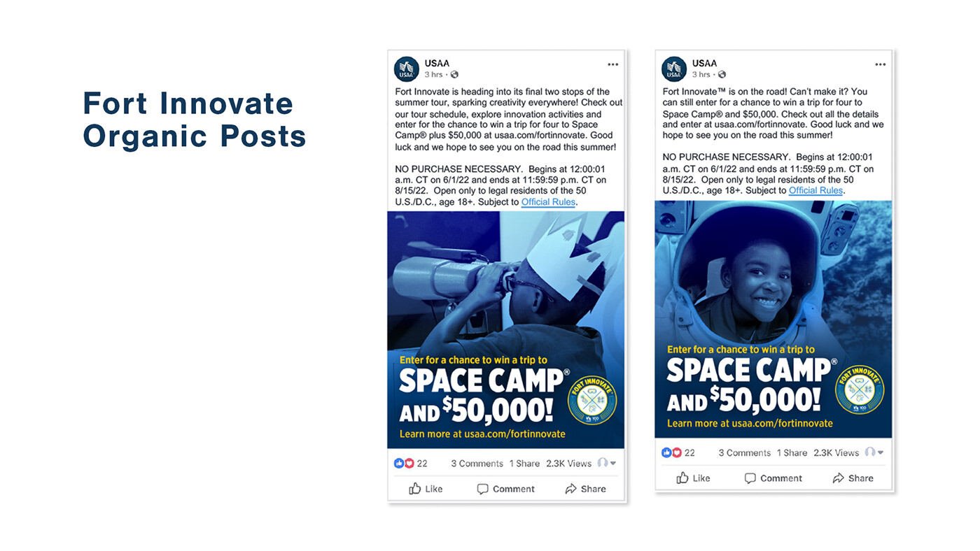 Fort Innovate organic posts